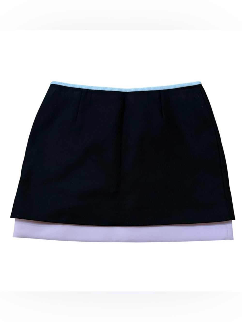 Diane Von Furstenberg Elley Mini Skirt Size 4 Black / Pink Blush New with tags